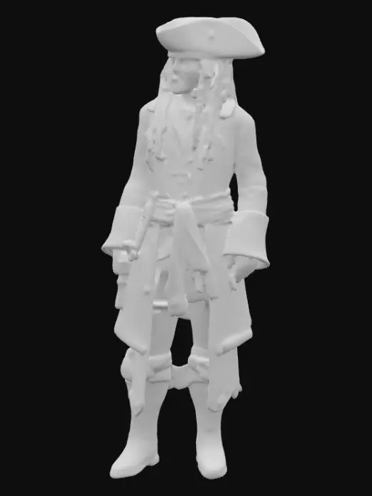 3D model for Johnny depp, pirates of the carrobean. Very realistic