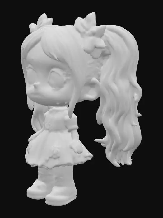 3D model for Spooky Doll Charm