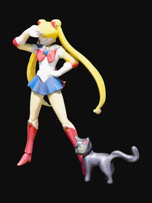 3D model for Sailor Heroine and Cat Companion