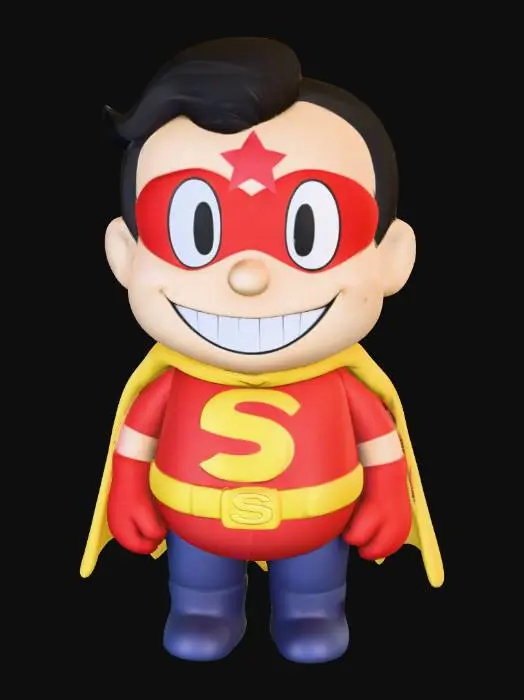 3D model for Super Kid Hero