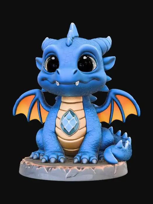 3D model for Blue Gem Hatchling