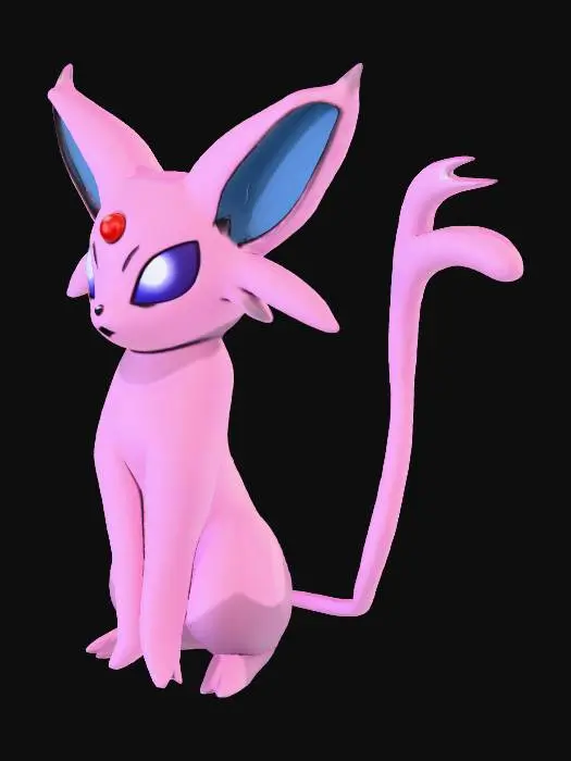 3D model for Espeon Illustration