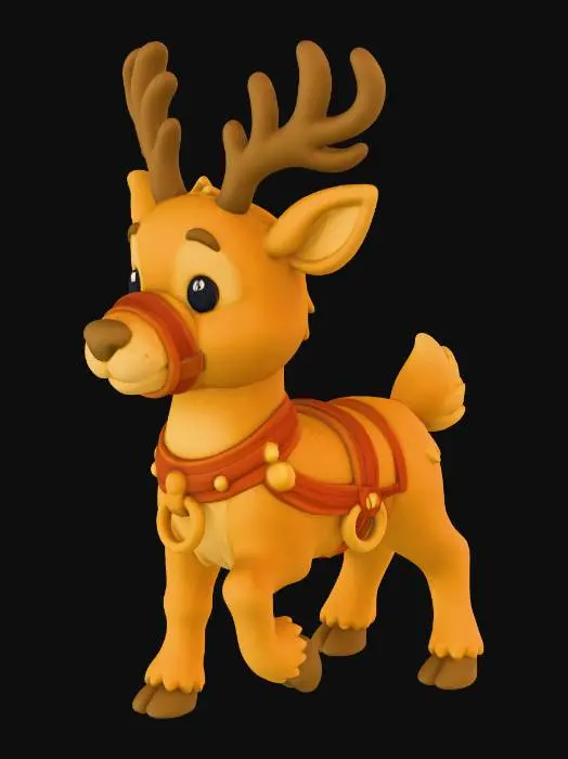 3D model for Jolly Reindeer