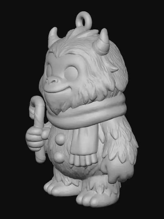 3D model for Frosty Yeti Ornament, #Christmas2025#