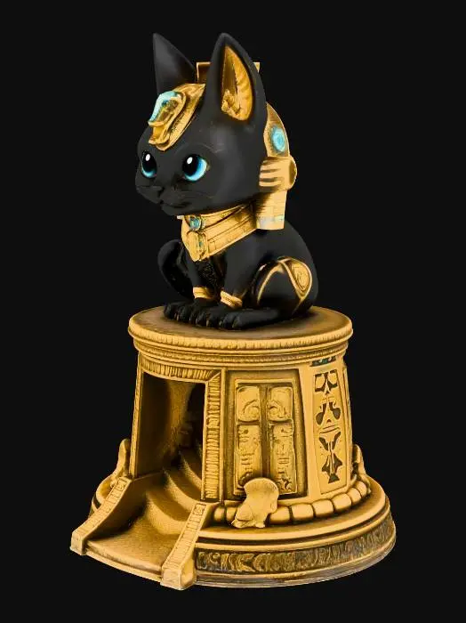 3D model for Mystical Feline Pharaoh Dice Tower