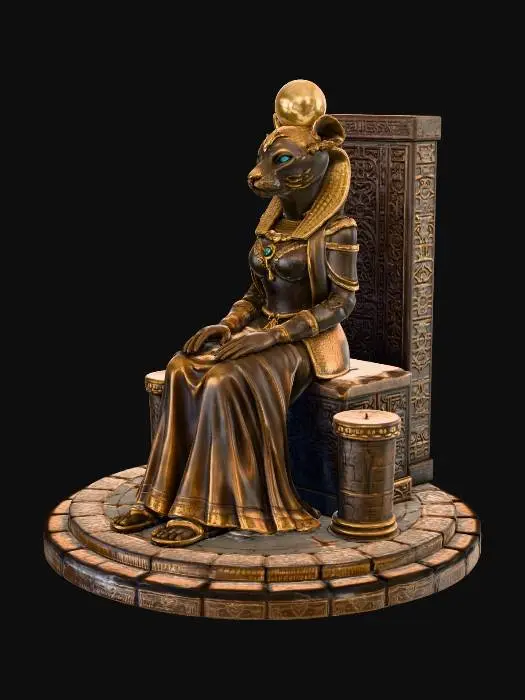 3D model for Throne of the Feline Deity