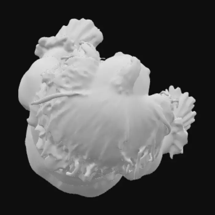 3D model for Very evil looking clown. Very realistic and scary. Part demon looking glowing eyes