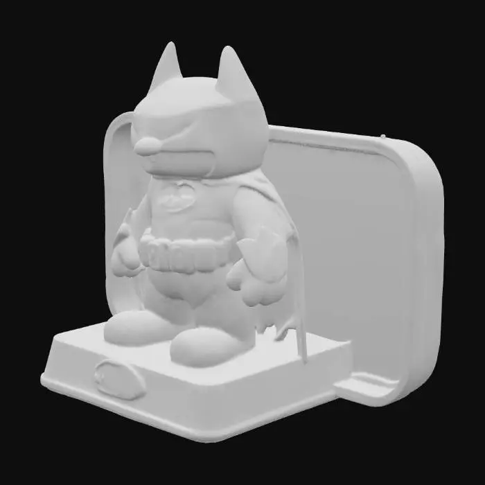 3D model for A BATMAN LABUBU. VERY HIGH QUALITY. A FRAME WITH 