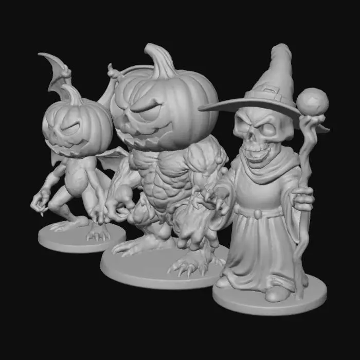 3D model for Pumpkin Trio base
 #Halloween2025#