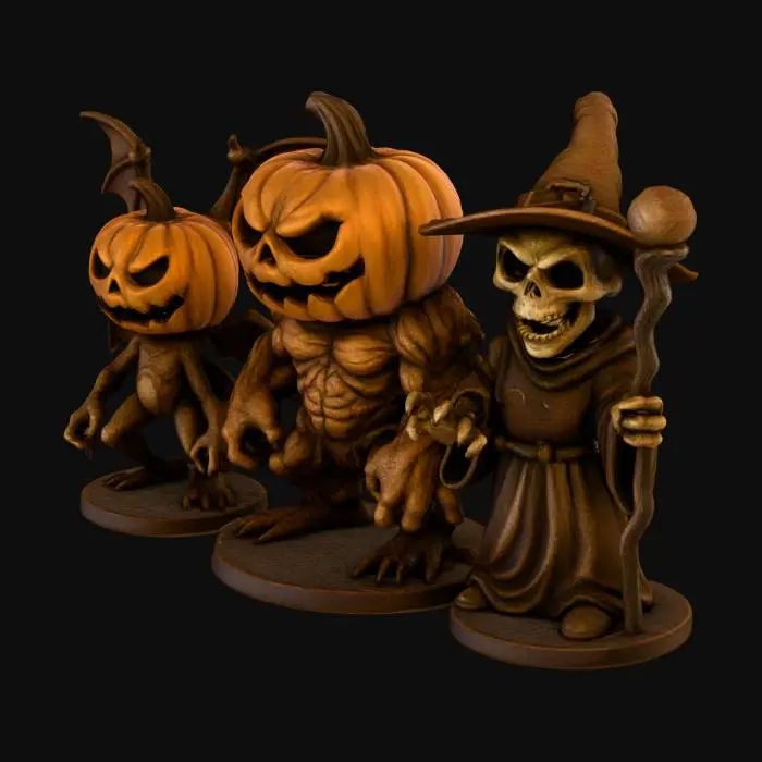 3D model for Pumpkin Trio base
 #Halloween2025#