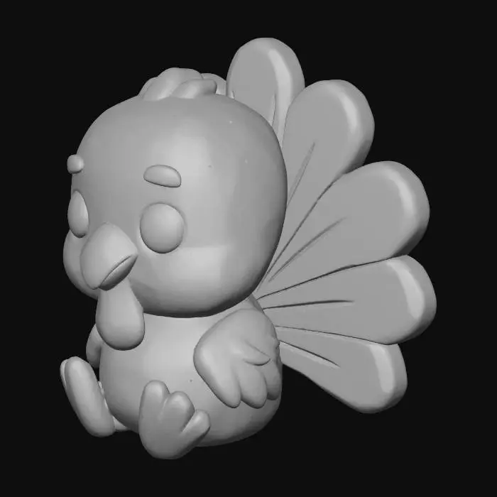 3D model for A_chibi-style_turkey_2.png