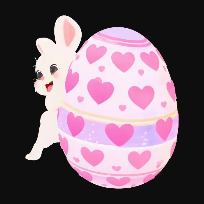 3D model for Happy Bunny