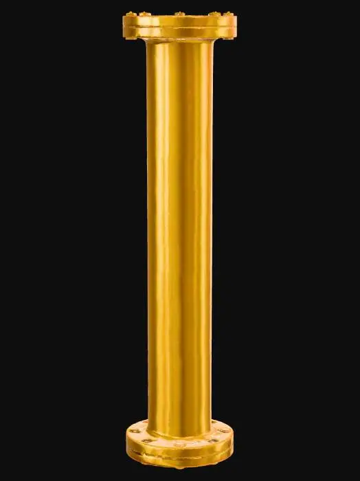 3D model for газовая труба желтая