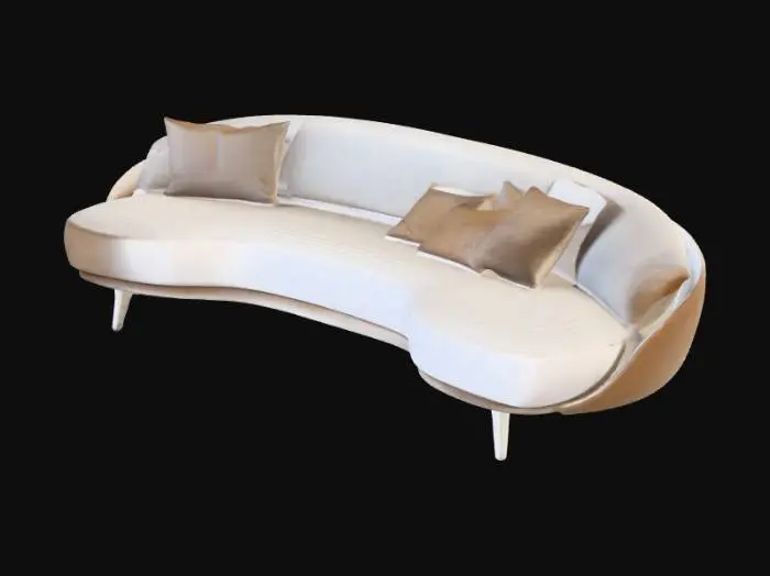 3D model for Curved Elegance Sofa