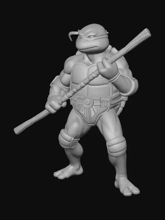 3D model for Donatello with Bo Staff