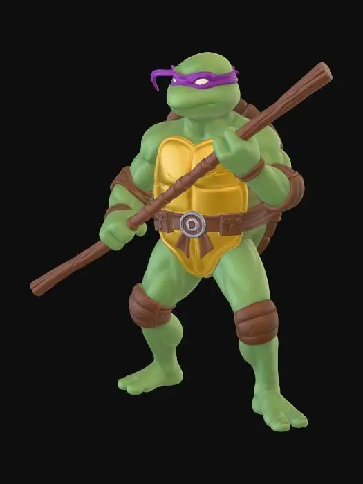 3D model for Donatello with Bo Staff