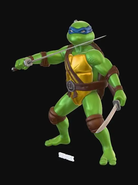 3D model for Leonardo Ninja Turtle 3D Turnaround