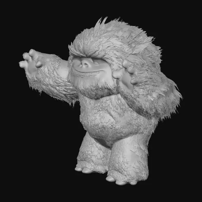 3D model for Waving Yeti