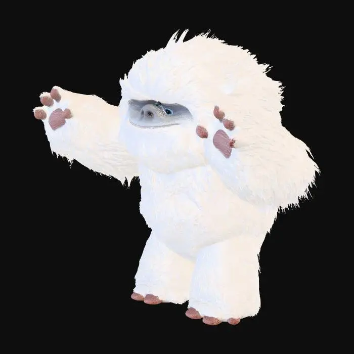 3D model for Waving Yeti