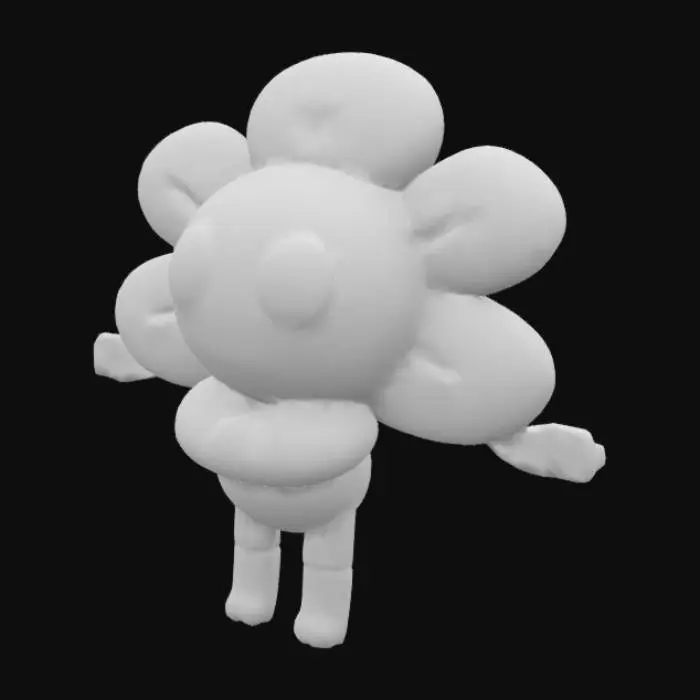 3D model for dandy the flower 