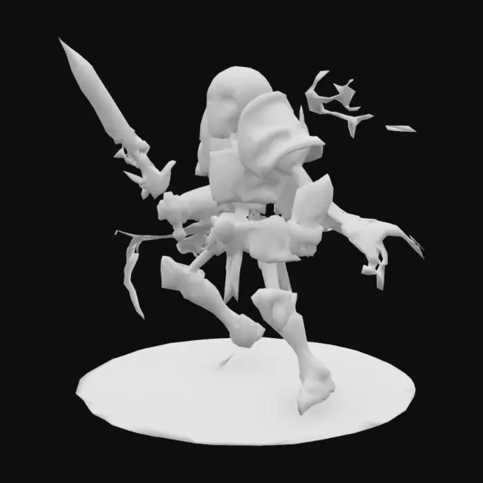 3D model for Ethereal Skeletal Warrior
