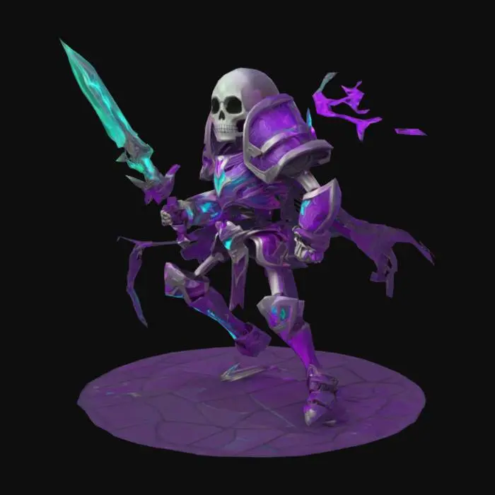 3D model for Ethereal Skeletal Warrior