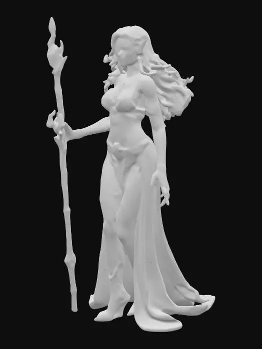 3D model for Elven Sorceress
