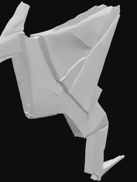 3D model for Origami  wyvern Sketch