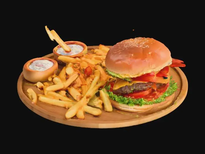 3D model for Burger Feast