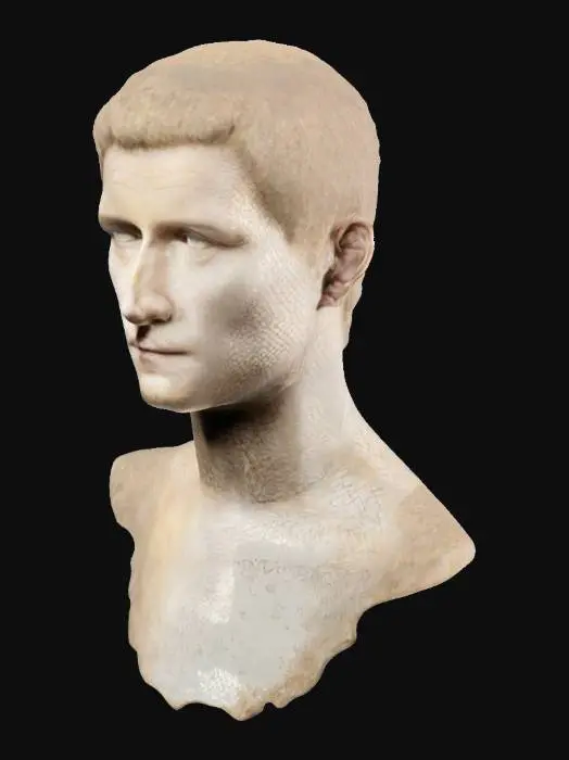 3D model for Roman Marble Bust