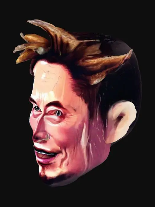 3D model for Pixel Portrait of Elon