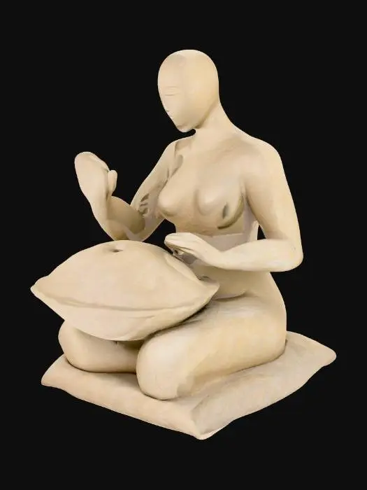 3D model for Woman Handpan Sculpture