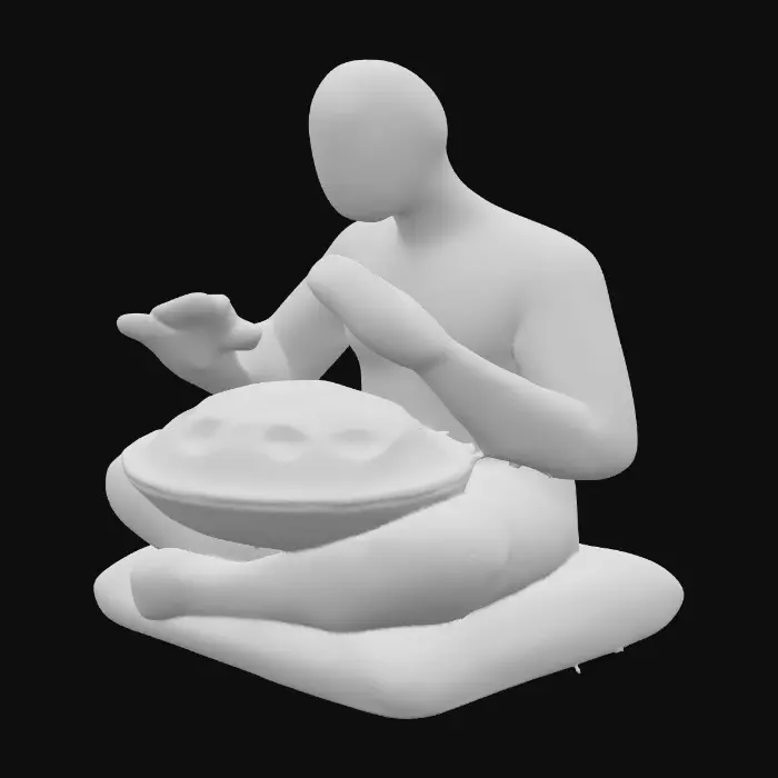 3D model for Hanpan Sculpture