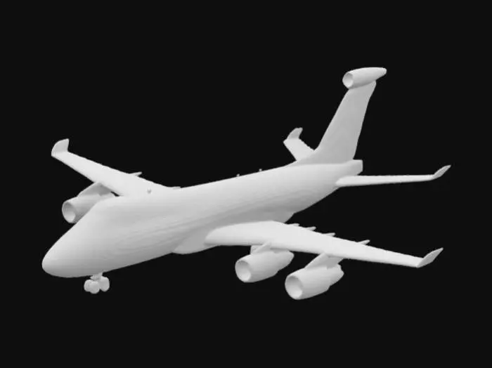3D model for Singapore Airlines Jumbo Jet