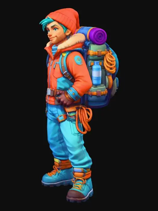 3D model for erkek dağcı