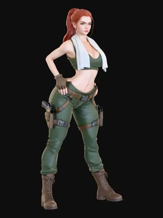 3D model for Adventurous Warrior