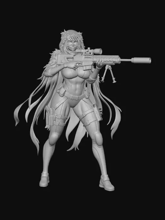 3D model for Beach Sniper Serenity