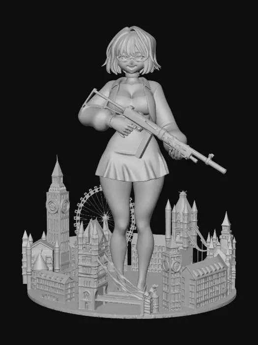 3D model for Amelia Guardian of London