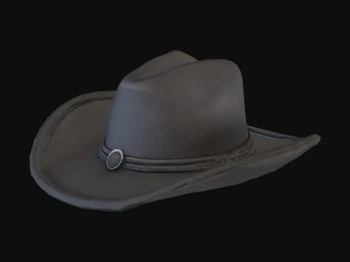 3D model for wygeneruj mi czapke do roblox w stylu kowbojskim