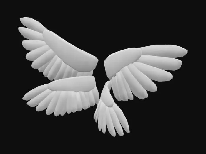 3D model for gold wings