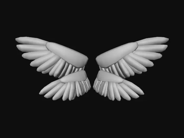 3D model for gold wings