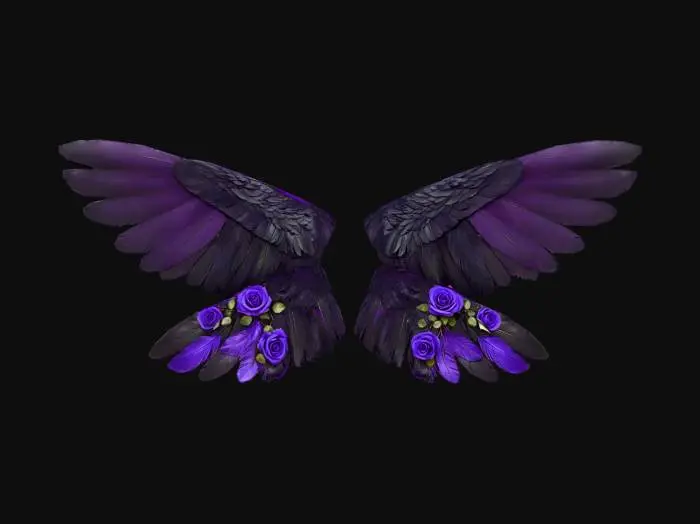 3D model for gold wings