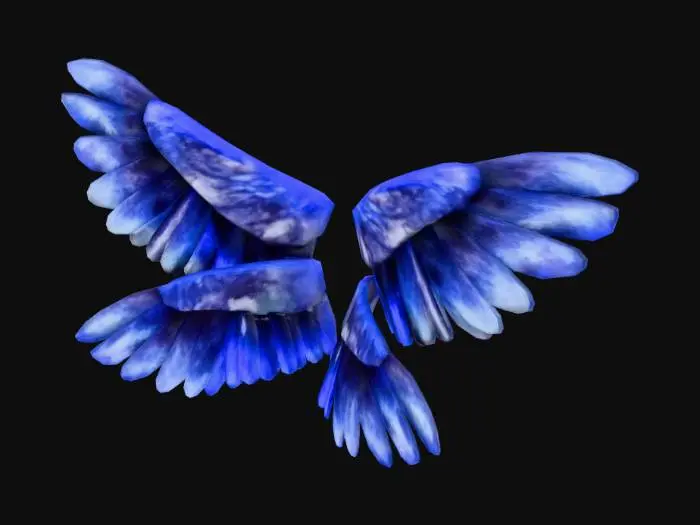 3D model for gold wings