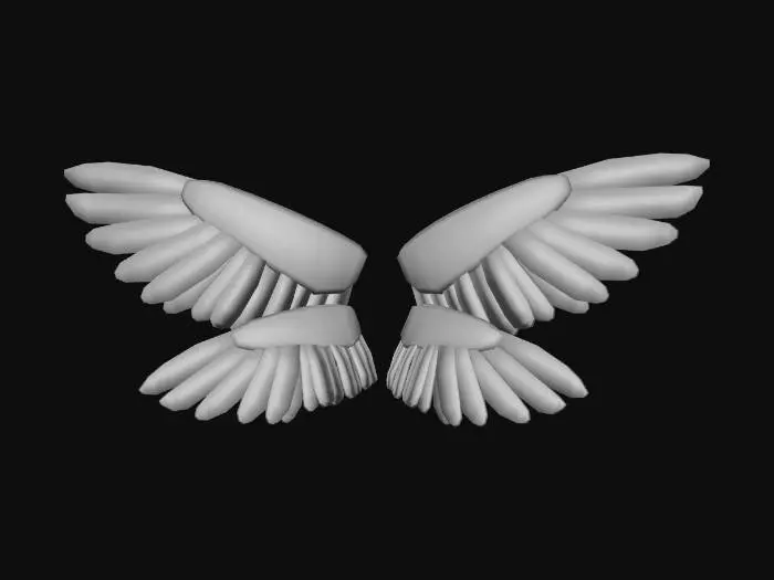 3D model for gold wings