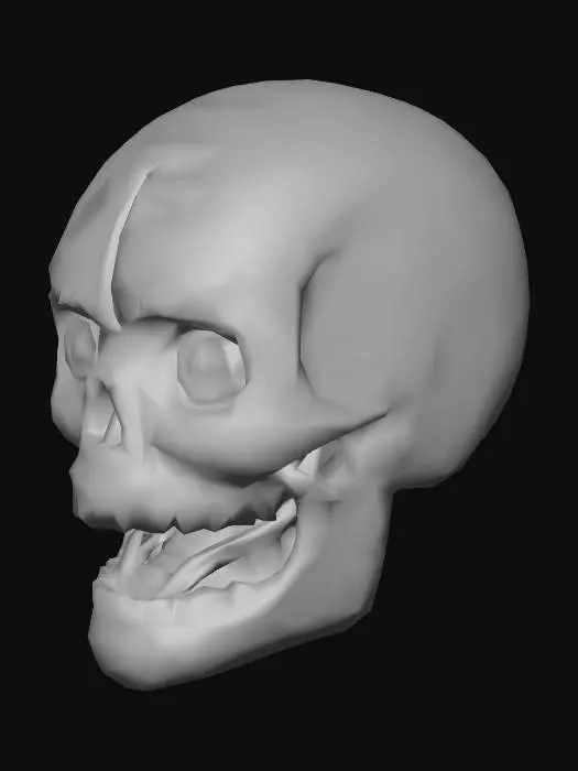 3D model for Cyborg Skull
