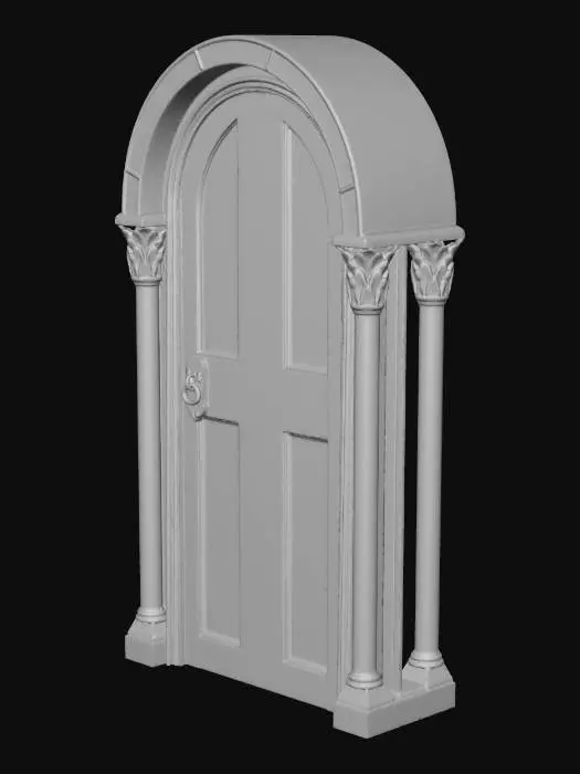 3D model for Oak Arch Door