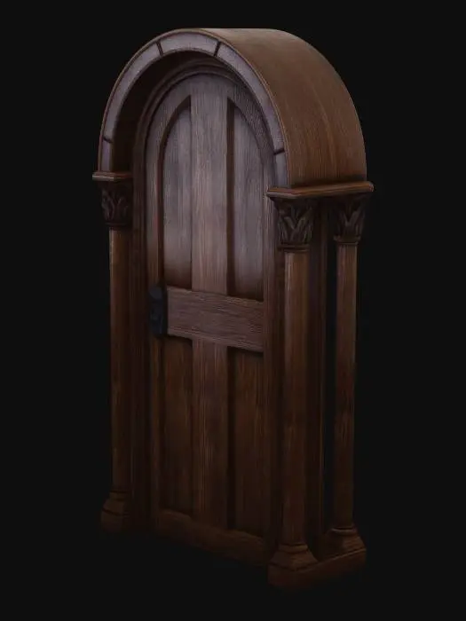 3D model for Oak Arch Door