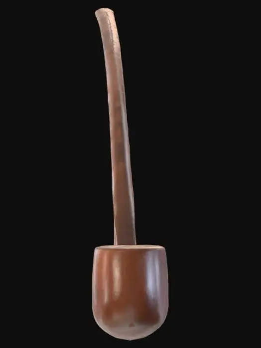 3D model for Long Wooden Pipe