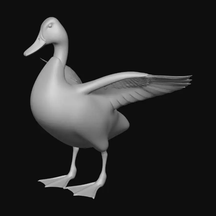 3D model for Create a realistic wild duck for duck hunting