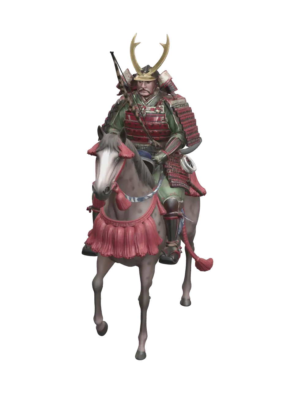 Realistic Samuraiwarrior - Standoff 3D model, vytvořený pomocí AI